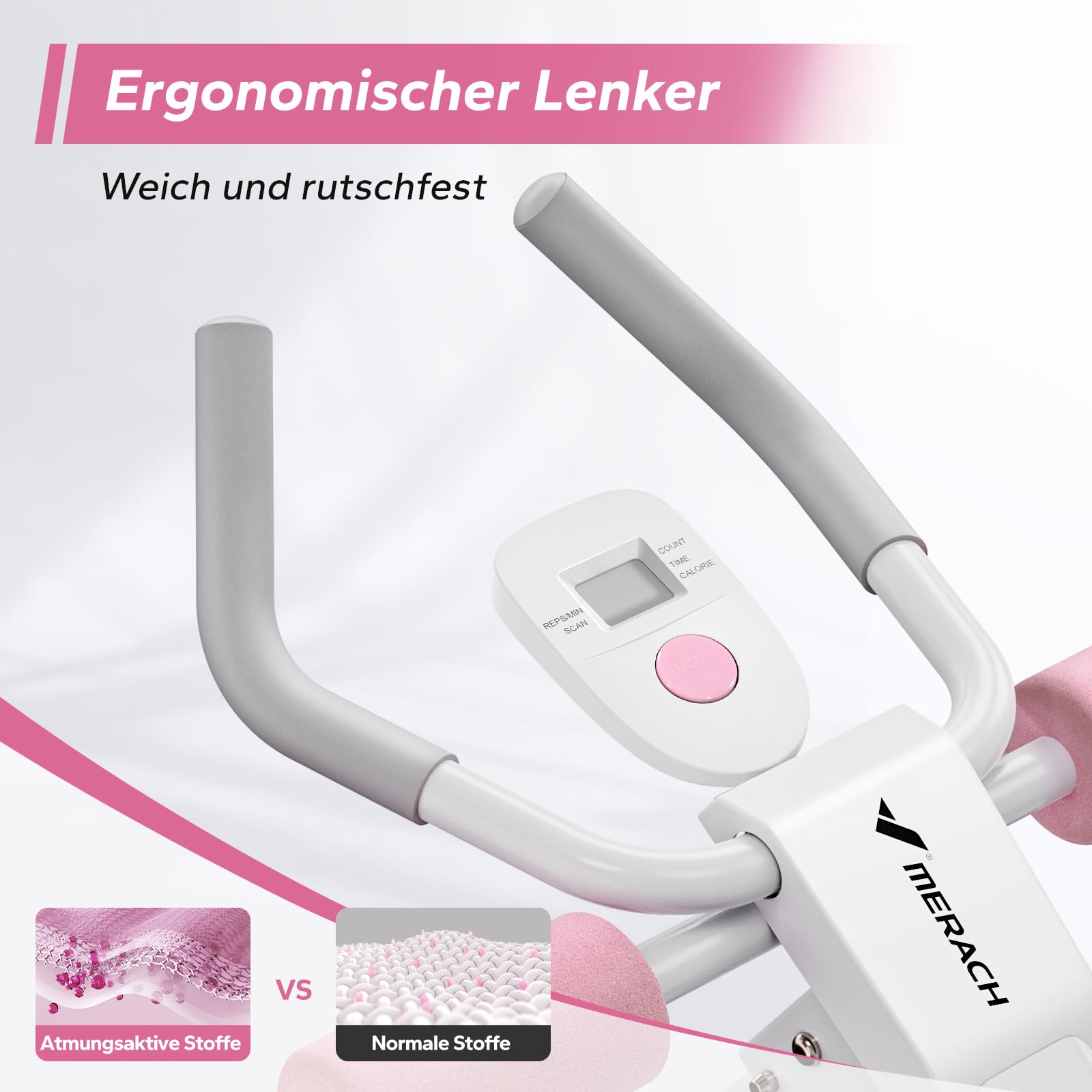 MERACH Bauchtrainer Bauchmuskeltrainer für Zuhause Multifunktionale Trainingsgerät für Ganzkörpertraining Abdominal Ab Machine mit LCD-Monitor Bauchmuskeltrainer Bauchmuskeltraining