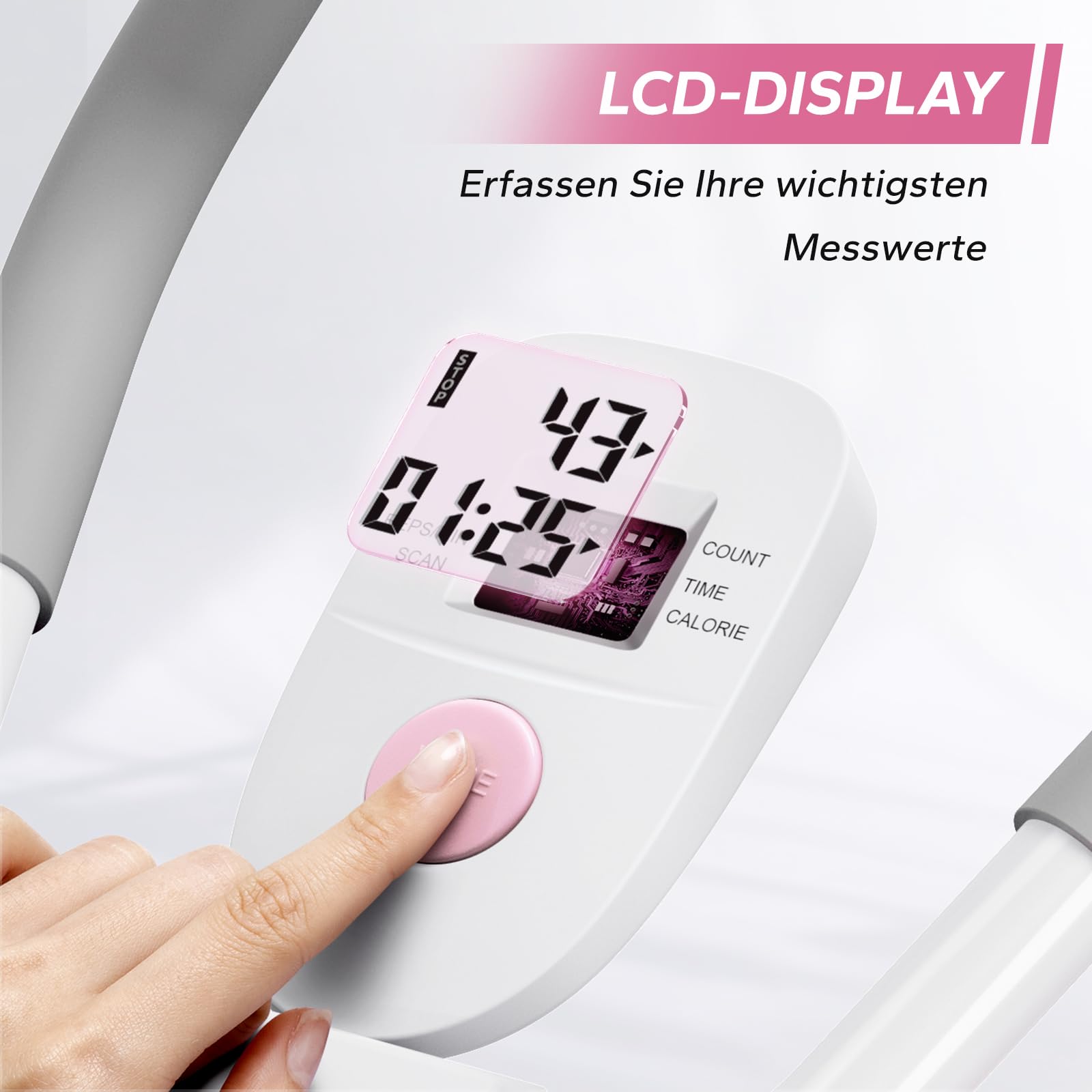 MERACH Bauchtrainer Bauchmuskeltrainer für Zuhause Multifunktionale Trainingsgerät für Ganzkörpertraining Abdominal Ab Machine mit LCD-Monitor Bauchmuskeltrainer Bauchmuskeltraining