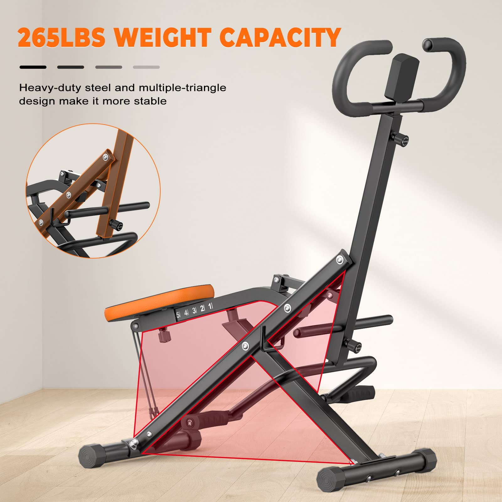 Dskeuzeew Heimtrainer Fitnessgeräte AB Booster Bauchtrainer Fitnessgeräte Trainingsgeräte für Bauch Arme Beine Rücken und Gesäß Heimtrainer