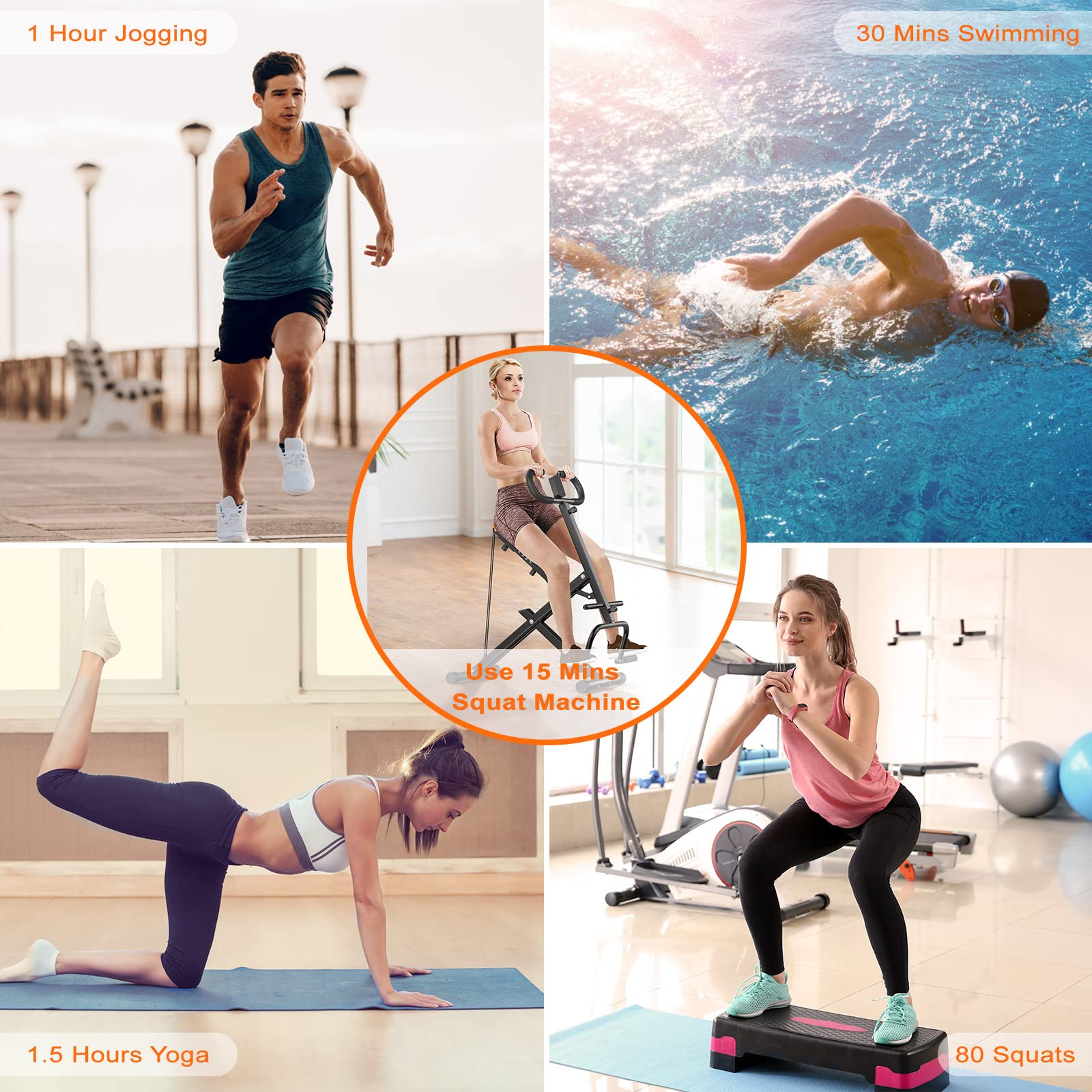 Dskeuzeew Heimtrainer Fitnessgeräte AB Booster Bauchtrainer Fitnessgeräte Trainingsgeräte für Bauch Arme Beine Rücken und Gesäß Heimtrainer