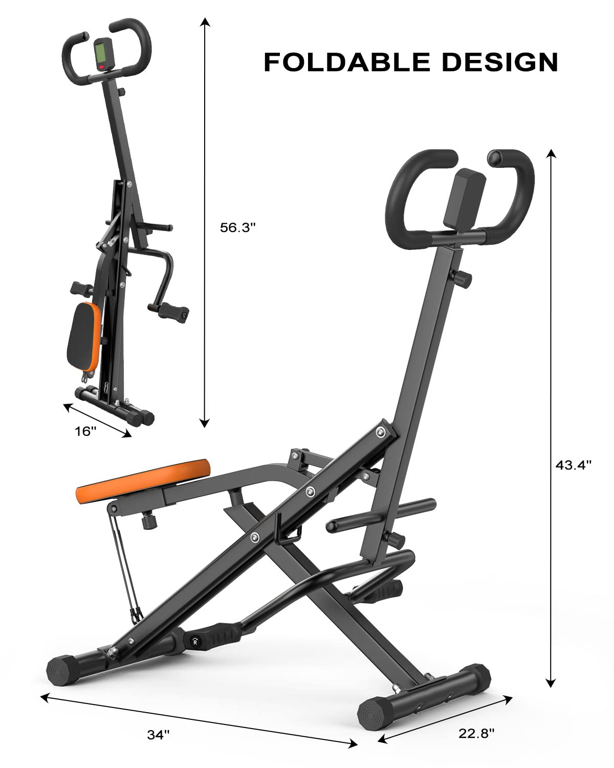 Dskeuzeew Heimtrainer Fitnessgeräte AB Booster Bauchtrainer Fitnessgeräte Trainingsgeräte für Bauch Arme Beine Rücken und Gesäß Heimtrainer